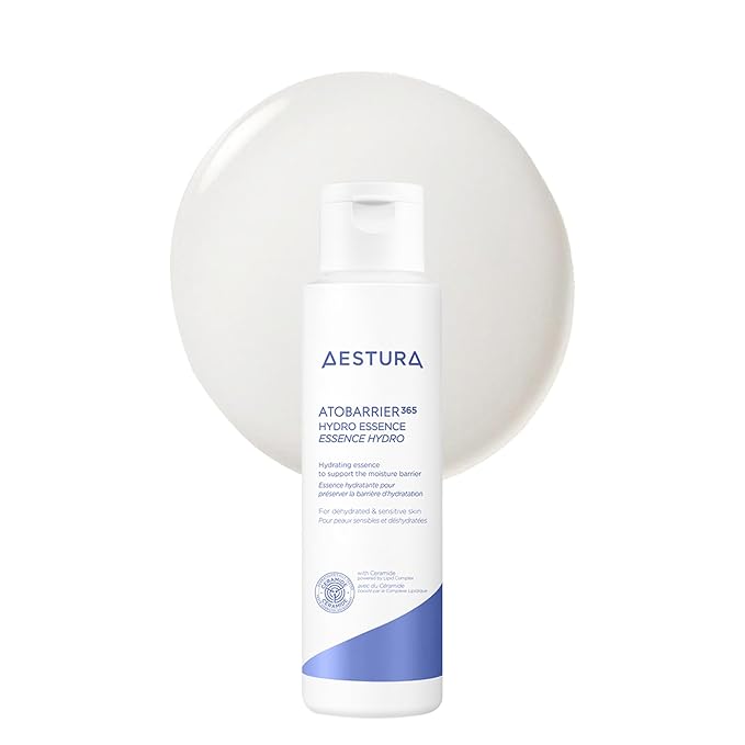 AESTURA ATOBARRIER365 Hydro Essence with Hydrating Amino Acids for Face | Lightweight Formula, Deep Hydration, Suitable for Dry & Sensitive Skin, Non-Comedogenic, 100ML / 3.38 fl. oz.