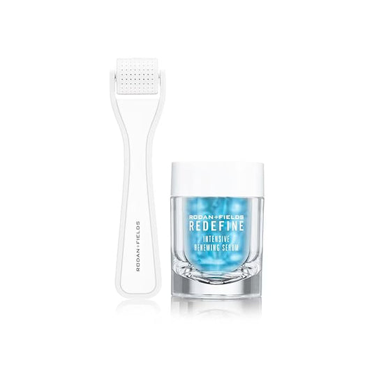 Rodan + Fields REDEFINE AMP MD System | Includes Derma-Roller & Hydrating Intensive Renewing Serum | Skincare with Vitamin A | Beauty Tools