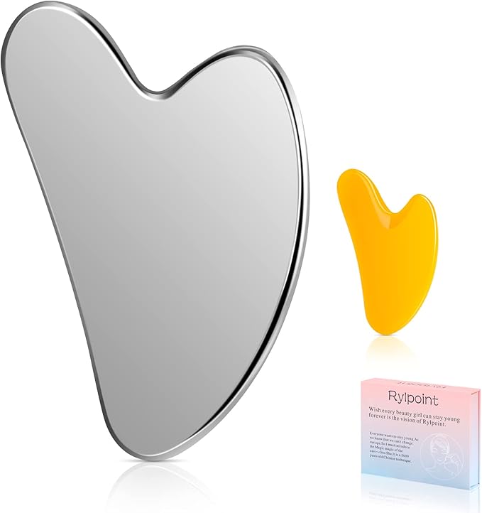 Guasha Massage Tool, Grade Stainless Steel Scraping Tool for Soft Tissue Upgrade Physical Therapy Stuff,Used for Back, Legs, Arms,Neck,Shoulder, Gua sha Tool