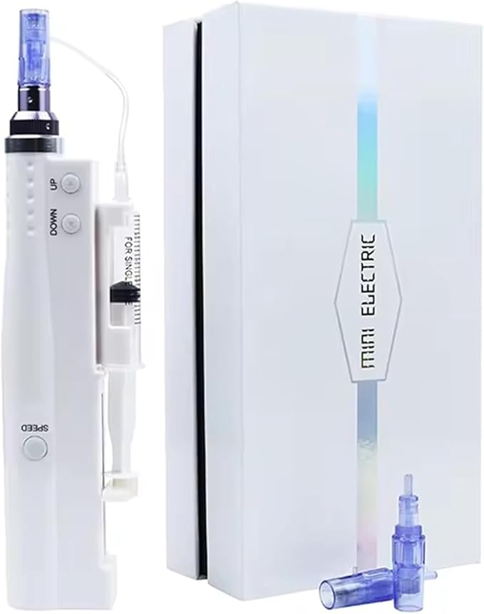 Elitzia Non-Needle Injection Facial Rejuvenation Skin Care Tools Instrument 2 Cartridges for Home Use ETNV6138