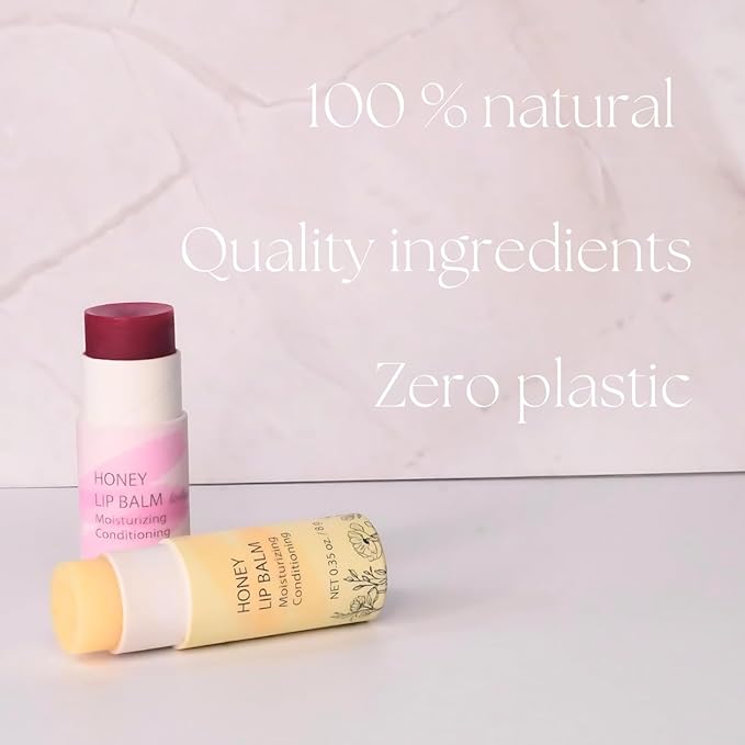 Organic Honey Lip Balm - 100% oz)