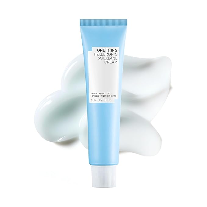 ONE THING Hyaluronic Squalane Cream (2.36 fl.oz / 70ml), Korean Skincare, Cream, Hyaluronic Acid, Moisturizing, Oil-moisture Balance, Moisture