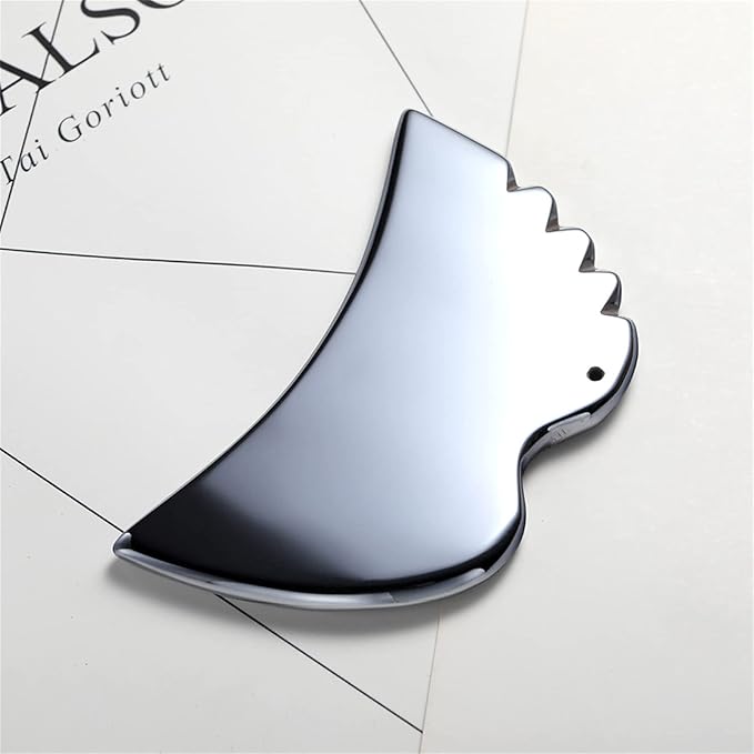Gua Sha Face Massage Beauty Tool Natural Terahertz Energy Stone Guasha Scraping Facial Massager for Spa Body Relaxing
