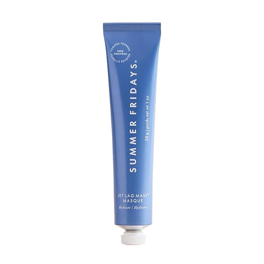 Summer Fridays Jet Lag Mask Mini - Hydrating Face Moisturizer + Mask - Enriched with Hyaluronic Acid, Niacinamide, Glycerin + Antioxidants Helps Nourish Skin for a Renewed + Radiant Complexion (1 Oz)