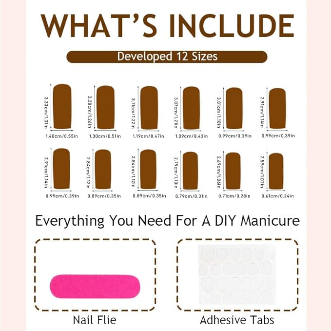 Long Press on Nails Square Fake Nails French Tip False Nails Pink Artificial Nails with Flowers Designs Stick on Nails for Women 24pcs