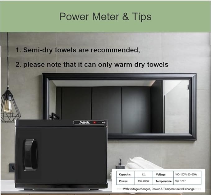 Hot Towel Warmer, Professional Towel Warmer, Hot Towel Cabinet with 8L Capacity, Professional Towel Warmer Cabinet for Facial Towels, Middle Towel Warmer for Salon and SPA Use