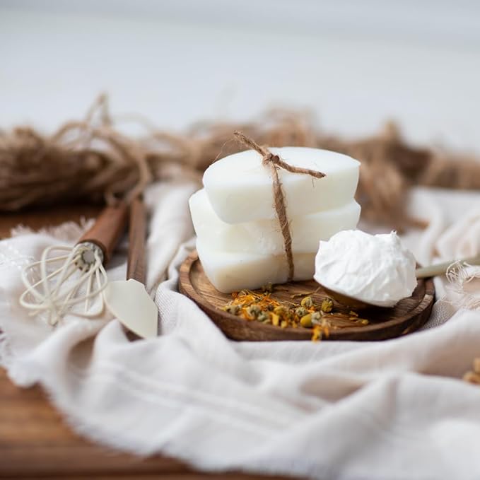 100% Grass-Fed Whipped Tallow Balm & Organic Jojoba Oil infused with Organic Calendule & Chamomile: face & body moisturizer-dry, baby, sensitive skin/eczema, psoriasis (HERB-INFUSED)