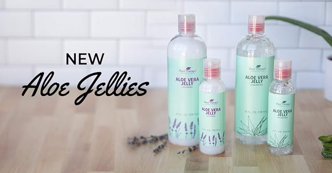 Plant Therapy Aloe Vera Jelly 4 oz, All Natural, Unscented Base, For All Skin Types, Soothe Dry, Irritated Skin, Skin-loving, Essential Oil Dilution