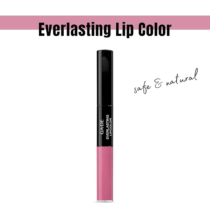 GA-DE Everlasting Lip Color, 57 - Full Coverage, Non-Oily, Moisturizing, Long Lasting Lipstick - Dries Quickly into Ultra-Thin Film - 0.28 oz