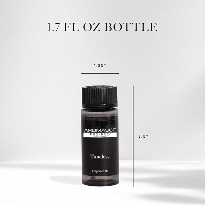 Aroma360 - Timeless Pro Pod Fragrance Oil Blend | Hotel Inspired Luxury Essential Oil Diffuser | Aromatherapy Scent Diffuser Oil | Crisp Laundry, White Rose and Magnolia 1.7 fl oz, 50 mL