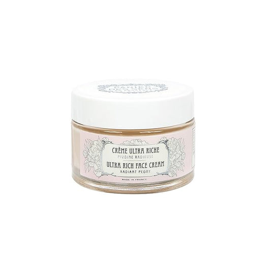 Panier des Sens - Ultra Rich Face Cream - with Hyaluronic Acid + Peony Extract - Moisturizing and Radiance - Skin Care for Women Made in France - Facial Moisturizer 99% Natural Ingredients – 1.7 floz