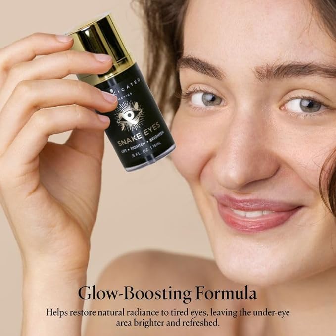 Intoxicated Cosmetics Snake Eyes Eye Serum 15 ml - Bakuchiol Under Eye Solution for Women and Men - Lift | Tighten | Brighten