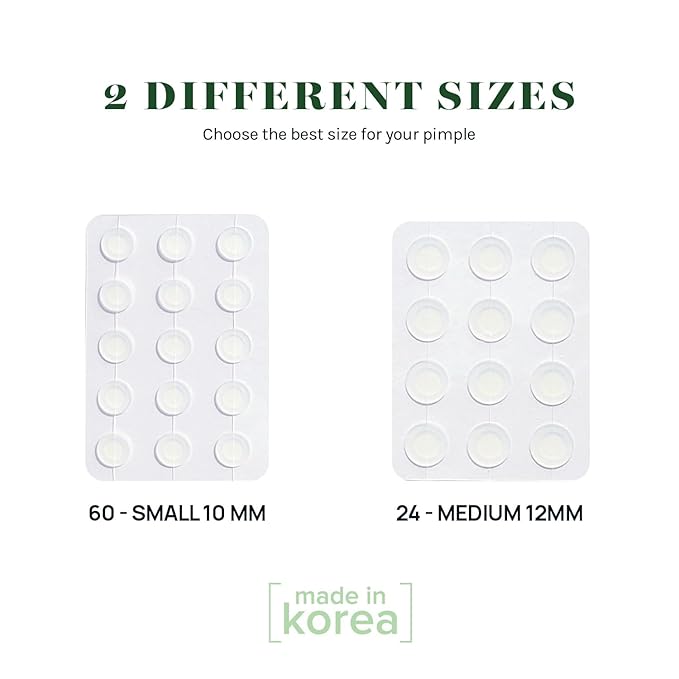AOA Studio Absorbing Cover Healing Invisible Acne Patch Blemish Spot, Treatment, Facial Acne Patch Vegan, Cruelty Free, Hydrocolloid, Two Sizes 10mm 12mm (Total 84 Counts)