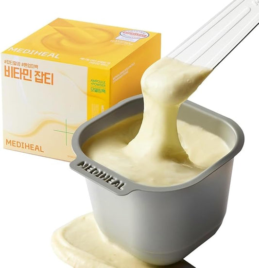 Mediheal Derma Modeling Pack (Vitamin) - Radiance Care For Smooth Skin - Easy DIY Home Spa Kits, Hydrating Icy Jelly Mask For Skin Refreshment