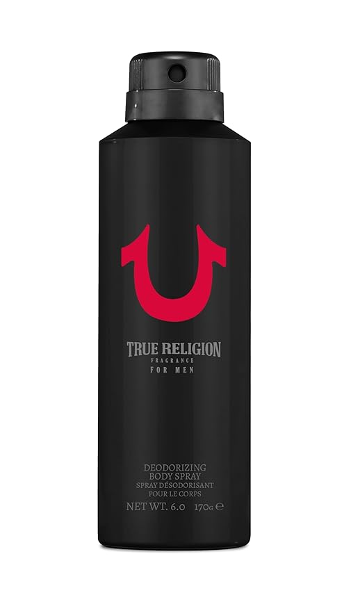 True Religion for Men 6 oz Body Spray - citrus, aquatic, woody, fresh