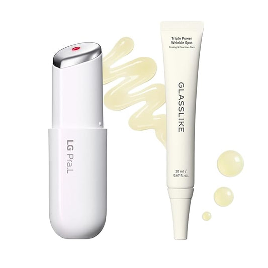 Wrinkle Care Duo : Superform Galvanic Booster and Glasslike Triple Power Wrinkle Spot Ampoule, 0.47fl. oz