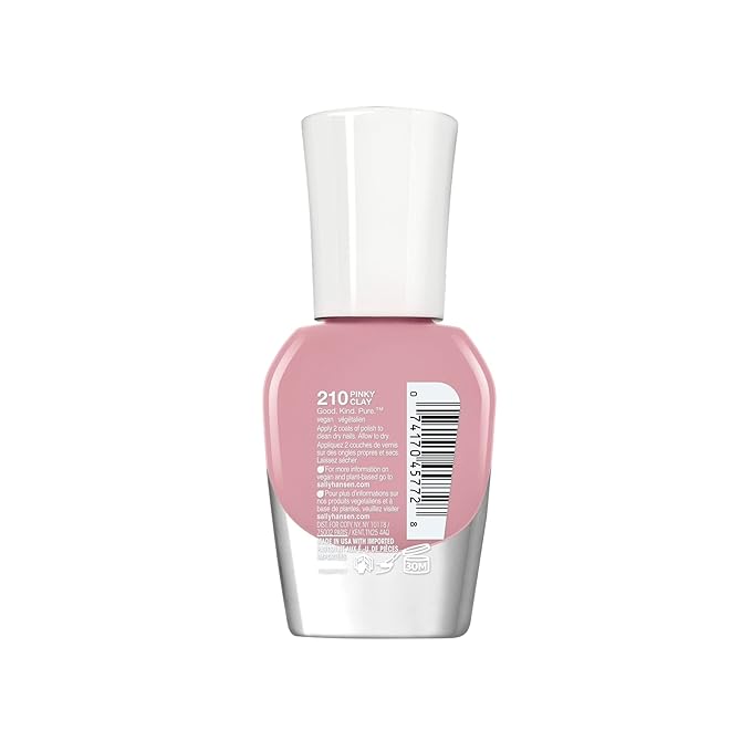 Sally Hansen Good.Kind.Pure Nail Polish 210 Pinky Clay 0.33 fl oz (Pack of 1)