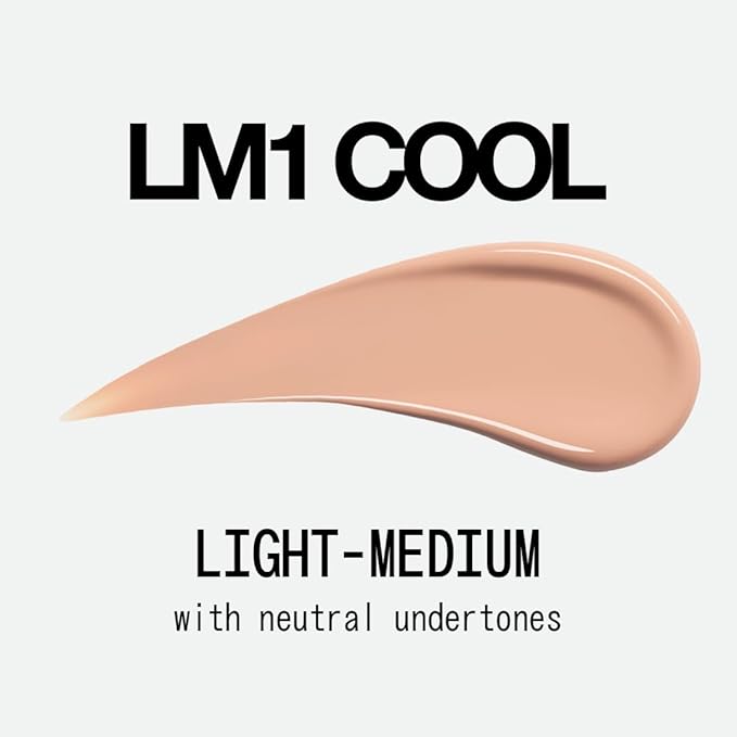 about-face THE PERFORMER Skin-Focused Foundation LM1Cool – Medium Coverage, Long-Wear, Breathable & Buildable Base – Clean, Vegan, Hydrating Formula with Blue Agave & Chlorella – 1.08oz