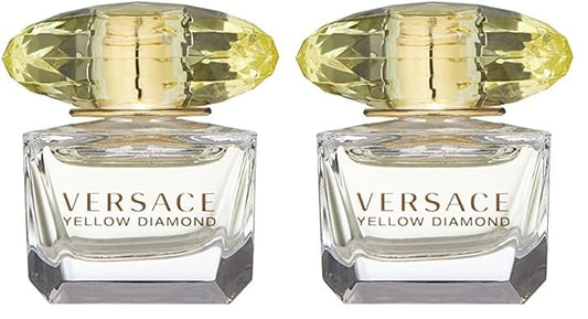 Versace Yellow Diamond Eau De Toilette Spray for Women, 0.17 Fl Oz (Miniature) (Pack of 2)