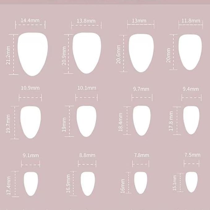 White Nail Press ons French Tip Press on Nails Gold Line Fake Nails Short Almond False Nails Glossy Glue on Nails Reusable Artificial Acrylic Full Cover Stick on Nails for Women Girls Manicure 24Pcs