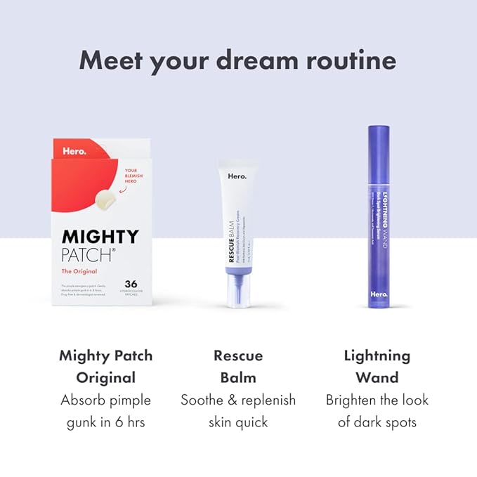 Hero Cosmetics Rescue Balm Post-Blemish Recovery Cream - Intensive Nourishing and Calming for Dry, Red-Looking Skin After a Blemish - Dermatologist Tested (50 ml, 1.69 fl. oz)