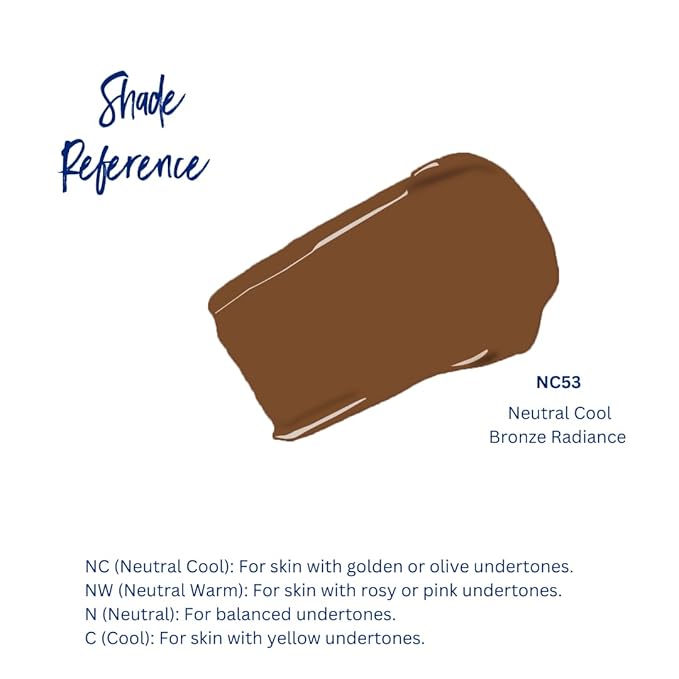 Best Bronze Bombshell Body Makeup - Tattoo Cover Up Makeup & Body Foundation Waterproof - Tattoo Concealer Waterproof for Scars, Varicose Veins Cover Up & Leg Foundation (NC53 Bronze Radiance)