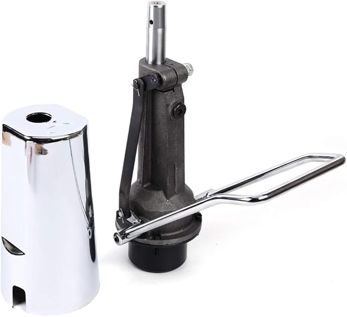 DYNAMI Salon Chair Hydraulic Pump with Base,Barber Chair Base Replacement 4 Screws Barber Chair Hydraulic Pump,Load 661lbs,for Beauty Salon Barber Hairdressing Styling Chairs(4.3in Adjustable Height)