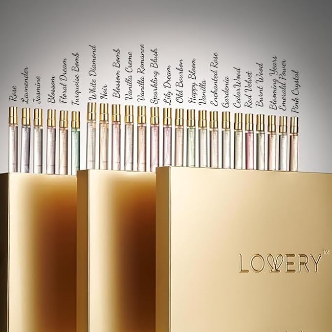 Advent Calendar 2025 Adult Women – 24pc Perfume Gift Set for Her – Christmas Beauty Gifts for Women, Wife, Mom, Teen Girls Floral Fragrance Sampler, Travel-Size Perfumes - Holiday Countdown Calendar