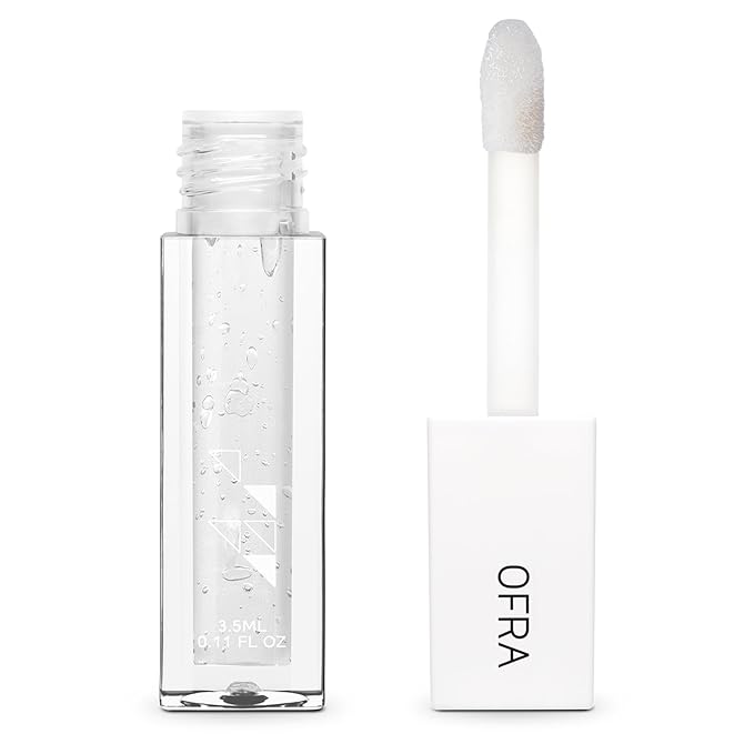Ofra Lip Lush Plump - Clear Lip Plumper Gloss - Hydrating, Non Sticky, Ultra Glossy, and Cruelty-Free Plumping Lip Gloss - 3.5ml