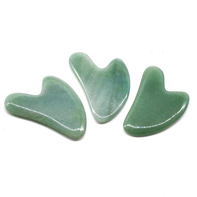 Gua Sha Facials Tools for Jaw Massage Tools Board Natural Jade Stone for SPA Acupuncture Therapy Trigger Point Treatment