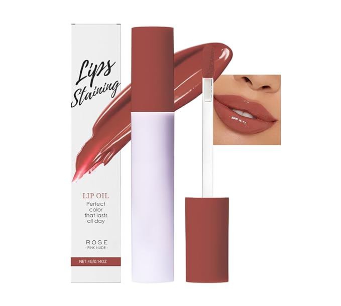 Nourishing High-Shine Lip Gloss,Hydrating & Moisturizing Lip Tint, Non-Sticky, Long-Lasting Glossy Lip Stain,Softens & Plumps Lips for Smooth,Gentle Formula for Dry Lips 07#Pink Nude