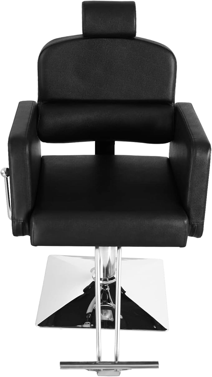 OmySalon Salon Chair for Hair Stylist, Reclining Barber Chair Hairdressing Styling Chair with Adjustable headrest, Beauty Shampoo Barbershop Furniture