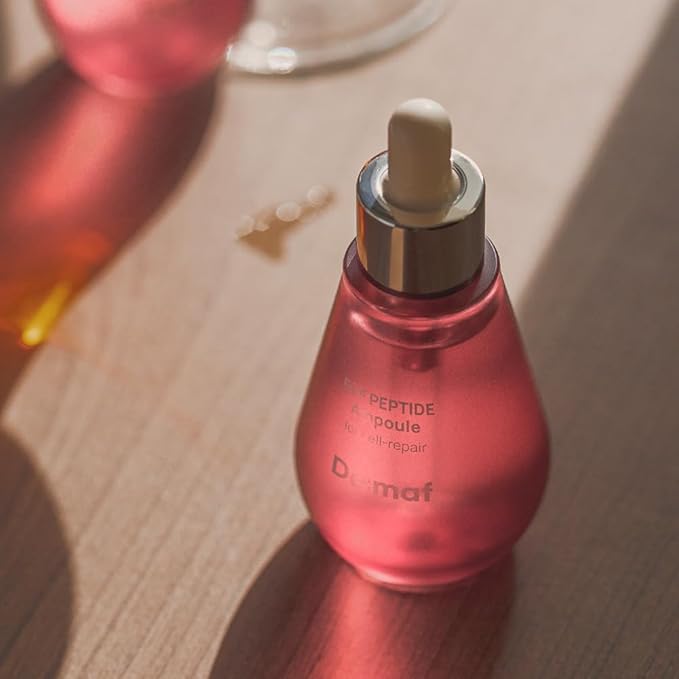 EGF Peptide Ampoule, Epidermal Growth Factors, Peptide, Collagen, Hyaluronic Acid, and Evening Primrose Extract for Skin Elasticity and Skin Cell Renewal, Korean Skincare (1.86 fl oz)