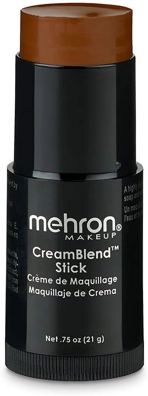 Mehron CreamBlend Stick Makeup, Stick .75 oz (21 g), Dark 3