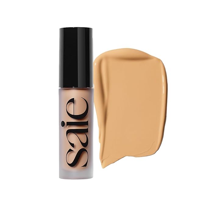 Saie Slip Tint Radiant Cream Concealer & All-Over Face Makeup - Concealer for Dark Circles, Redness & Blemishes - Lightweight Makeup Made with Hydrating Hyaluronic Acid - Shade 11 (0.17 oz)