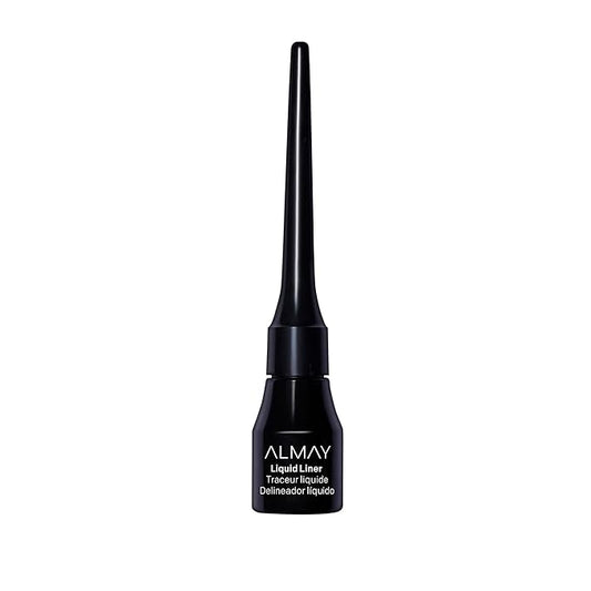Almay Liquid Eyeliner, Waterproof, Fade-Proof Eye Makeup, Easy-to-Apply Liner Brush, Stocking Stuffer for Women, 221 Black, 0.1 Oz