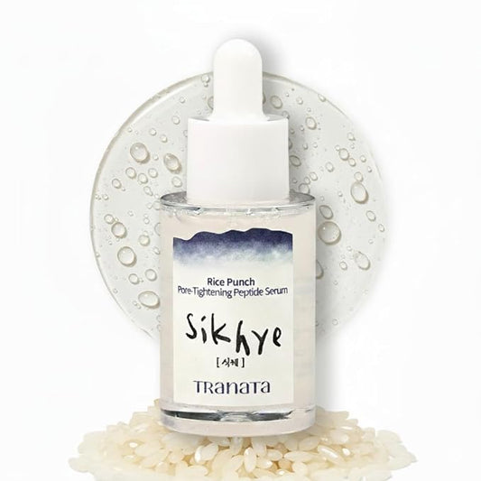 [TRANATA] Rice Punch Peptide Capsule – Hydrating Essence for Glowing, Glass Skin | Pore Refining & Firming | 80% Rice Peptide + Fermented Lactobacillus | Vegan K-Beauty Skincare