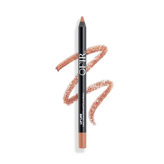 OFIR Longwear Demi-Matte Lip Pencil | Smudge-Proof, Easy Glide, Hydrating, Long-Lasting Color | What eh-ver! - Nude Brown Lip Liner Pencil | 0.042 OZ