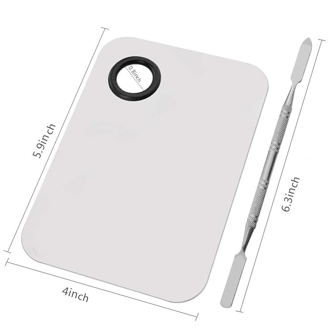 6 by 4 Inches Makeup Palette Stainless Steel