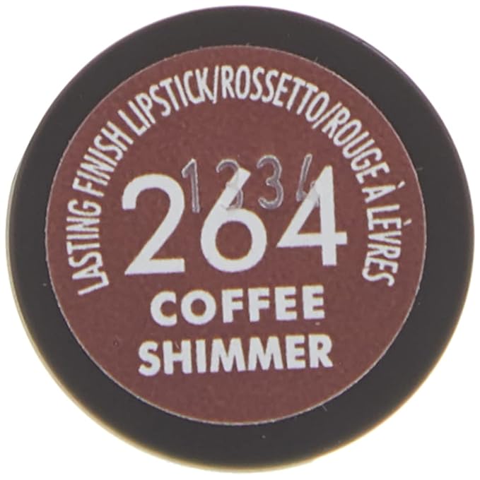Rimmel Lasting Finish Lipstick, Coffee Shimmer 0.14 Ounce (Pack of 3)