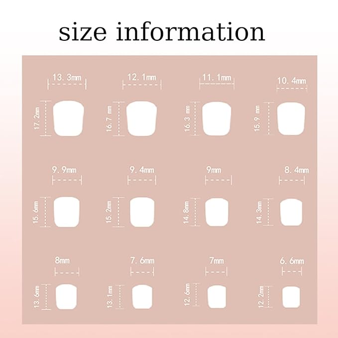 24Pcs French Tip Press on Nails Short Square Fake Nails 3D Flower False Nails with Charms Summer Glue on Nails Full Cover Glossy Gradient Pink Acrylic Nails White Flower Stick on Nails for Women