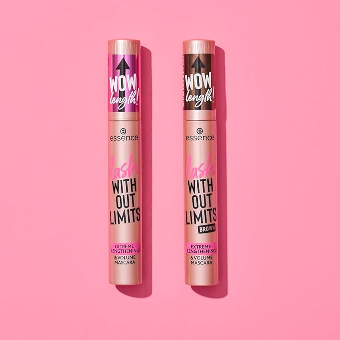 essence | Lash Without Limits Extreme Lengthening & Volume Mascara (02 | Brown) | Volumizing & Lengthening | Vegan, Cruelty Free & Paraben Free