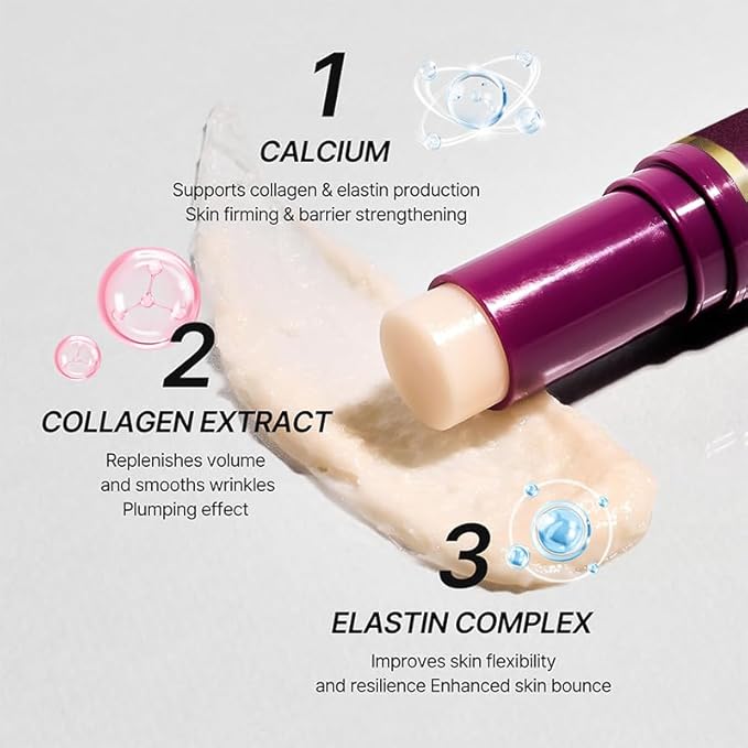 Cemenrete Calcium Volume Multi Balm Stick, Anti Wrinkle Calcium Balm, Anti-aging, Sagging, Wrinkles, Hydrating, Almond & Vitamin E for Lip Balm Eye Cream Neck (2)