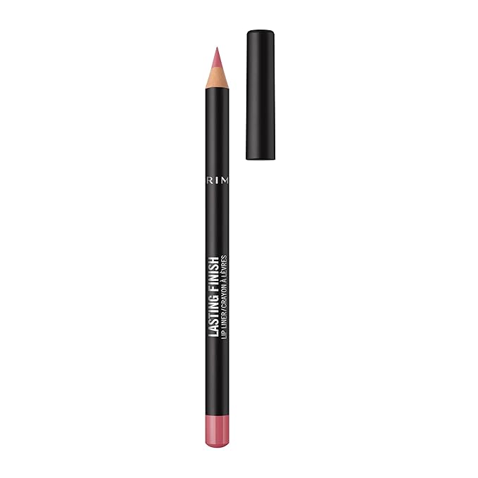 Rimmel Lasting Finish 8HR Soft Lip Liner Pencil - Vibrant, Blendable Formula to Lock Lipstick in Place for 8 Hours - 120 Pink Candy, .04oz,Pack of 1