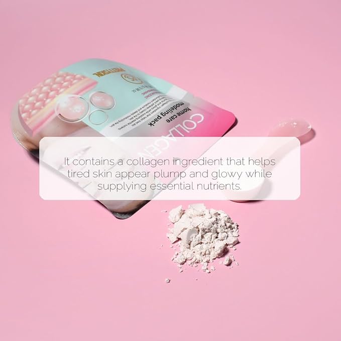 PRETTYSKIN Korean Modeling Mask Pack with Spatula (Pack of 2) (Collagen)