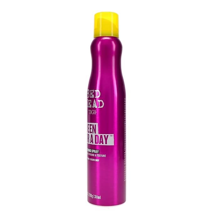 TIGI Bed Head Manipulator texturizing Putty with Firm Hold 2.01 oz & Bed Head Queen For A Day Thickening Spray for Fine Hair 10.5 oz