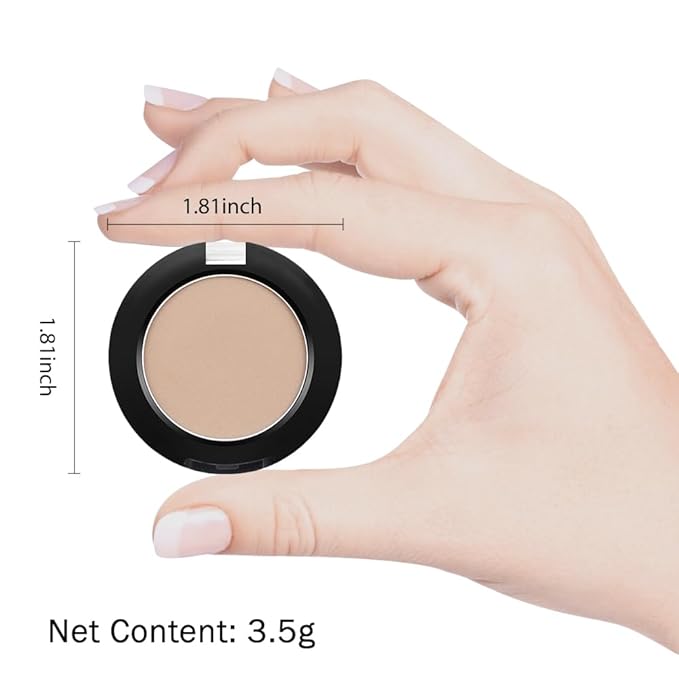 Monochrome Matte Eyeshadow Makeup Palette,Highly Pigmented Nude Brown Eyeshadow Palette,Matte Pressed Powder Eye shadow Makeup,Single Vegan Eye Shadow,Daily Evening Women Girls Eyeshadow Gift 05