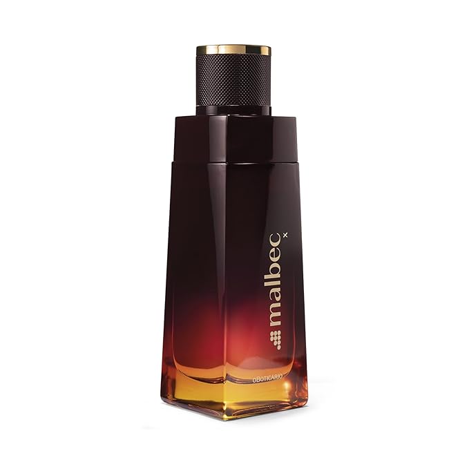 Malbec X Eau de Toilette By O Boticario, Cologne For Men, Long-Lasting Men's Fragrance, French Oak Barrel-Aged & Citrusy, Spicy Scent, 3.4 Ounce