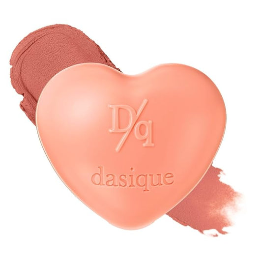 dasique Souffle Color Pot #01 Salmon Buff – Makeup Blush, Buildable Silky-Smooth Texture, Build-In Mini Brush, Multi-Use For Cheek and Lip