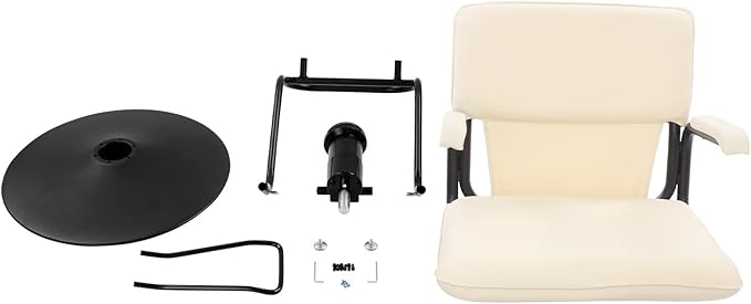 Barber Salon Chair for Hair Stylist,Hair Chair for Barbershop Home Height Adjustable & 360° Swivel Styling Salon Chairs Spa Beauty Salon Equipment, 550Lbs Capacity (White)